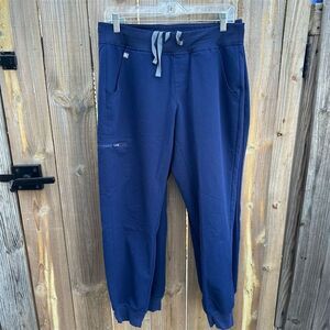 Figs Zamora Jogger Scrub Pants Blue Size M Workwear (Bundle of 2)